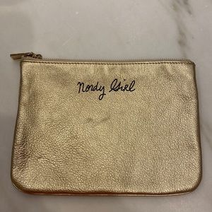 New without tags! Rebecca Minkoff Nordy zipper LEATHER  bag/cosmetic bag.